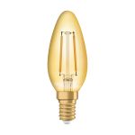 Ledvance  Vintage 1906 LED E14 Candle Gold 2.5W 220lm - 824 Extra Warm White | Replaces 25W