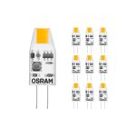 Multipack 10x Osram Micro LED Pin G4 1W 100lm - 827 Extra Warm White | Replaces 10W