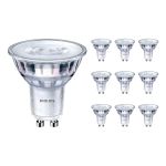 Multipack 10x Philips Corepro LED Spot GU10 PAR16 4W 345lm 36D - 830 Warm White | Replaces 50W