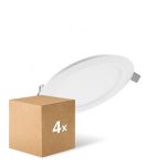 Multipack 4x Ledvance LED Downlight Slim Round DN155 12W 1020lm 120D - 830 Warm White | 169mm 