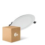 Multipack 6x Ledvance LED Downlight Value DN180 17W 1350lm 110D - 830 Warm White | 192mm 