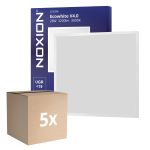 Multipack 5x Noxion LED Panel Ecowhite V4.0 28W 3200lm - 830 Warm White | 60x60cm - UGR <19 - Philips driver