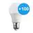 Multipack 100x Noxion Pro LED E27 Pear Frosted 9W 806lm - 822-827 Dim To Warm | Dimmable - Replaces 60W