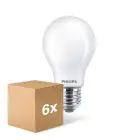 Multipack 6x Philips MASTERValue LED E27 Pear Frosted 11.2W 1521lm - 940 Cool White | Best Colour Rendering - Dimmable - Replaces 100W