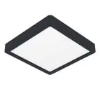 Eglo Connect.Z Smart Ceiling Light Bathroom Fueva 6-Z Plastic Black 10.5W 1600lm - 827-865 Tunable White + RGB | Dimmable